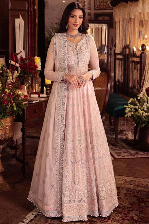 Asim Jofa Embroidered Chiffon 3 Piece Suit AJYV-10