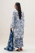 Beechtree Printed Blended Lawn Suit PEARL BLUE BT-12