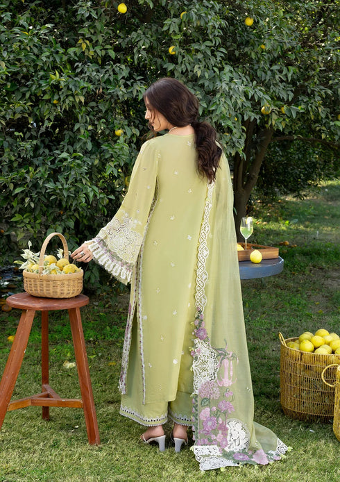 Elaf Embroiderd Lawn Suit ELY-08 PISTACHIA