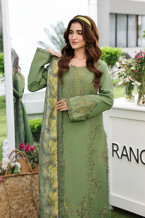 Rang Rasiya Embroidered Lawn suit Bahar