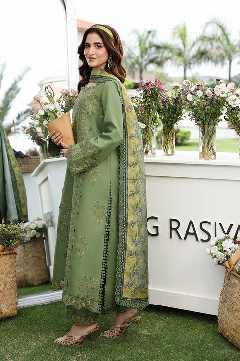 Rang Rasiya Embroidered Lawn suit Bahar