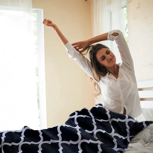 Spades Printed Black Duvet Cover Set - 100% Cotton for a Stylish Bed