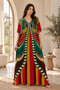 Women’s Red Butterfly-Print Plus-Size Kaftan Beach Cover-Up