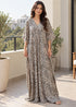 Women’s Leopard Grey Yellow Maxi Kaftan Beach Cover-Up – Relaxed Fit