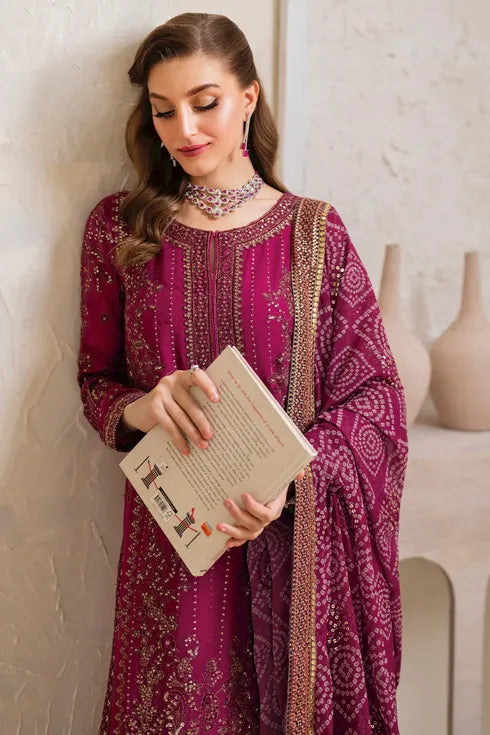 Iznik Chiffon 3 Piece Suit CC-45