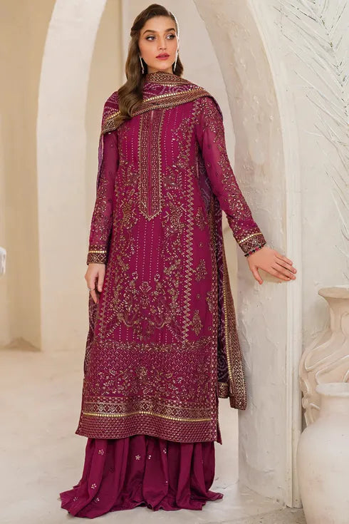 Iznik Chiffon 3 Piece Suit CC-45