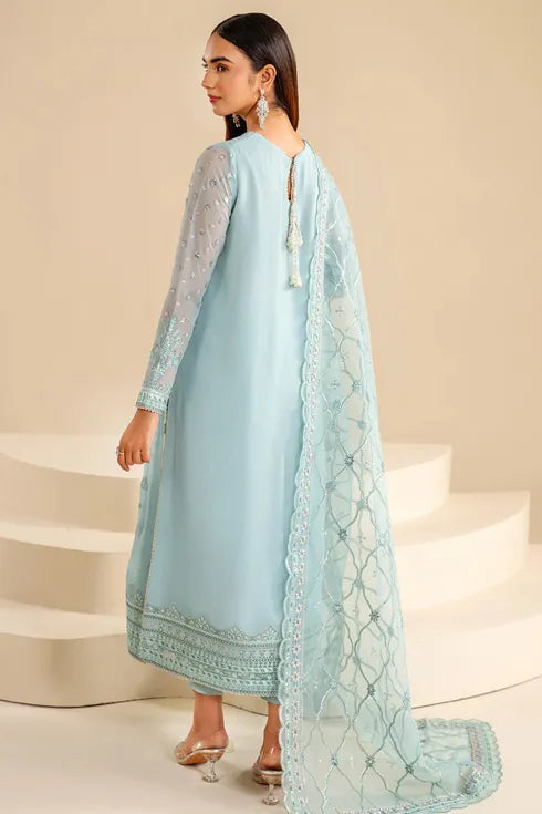 Baroque Embroidered Chiffon Suit UF-624