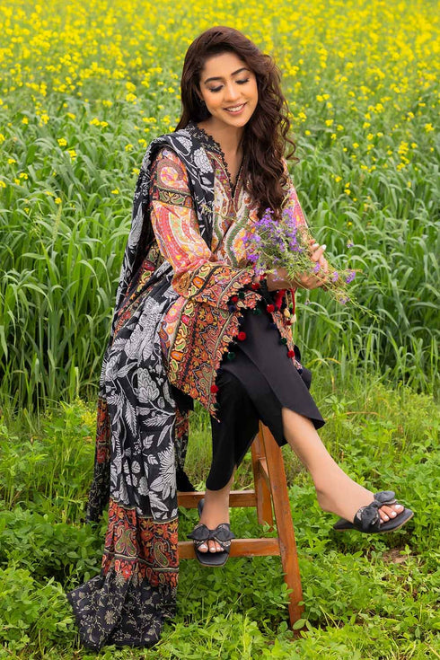 Gul Ahmed 3PC Unstitched Printed Lawn Suit CL-42233