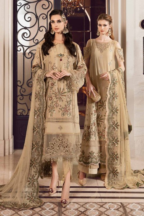 Maria B Embroidered  Cotton Satin 3 Piece suit CST-712