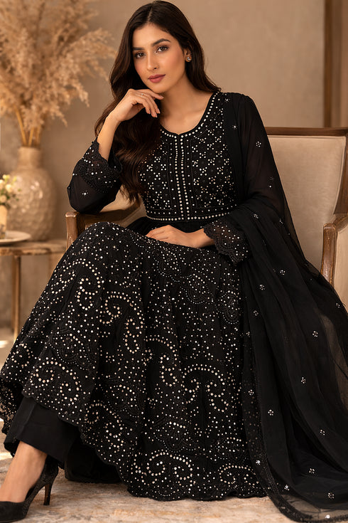 Baba Posh Embroidered Chiffon Maxi BP-04