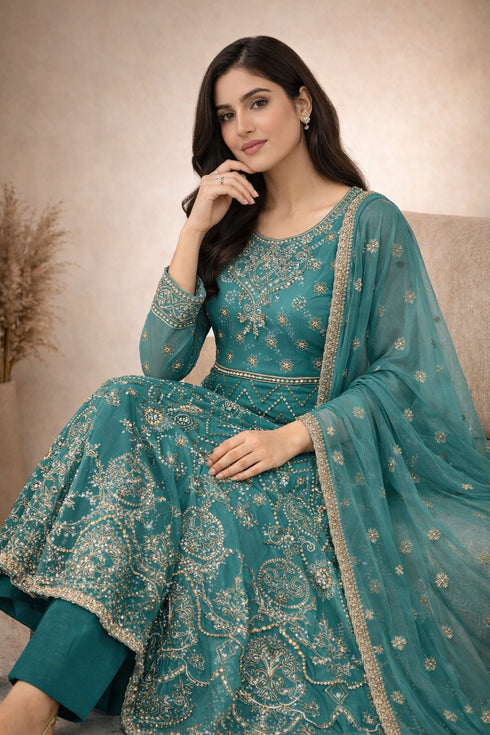 Baba Posh Embroidered Chiffon Maxi BP-05