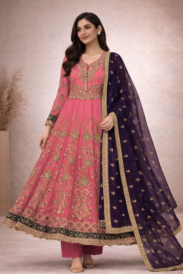 Baba Posh Embroidered Chiffon Maxi BP-06