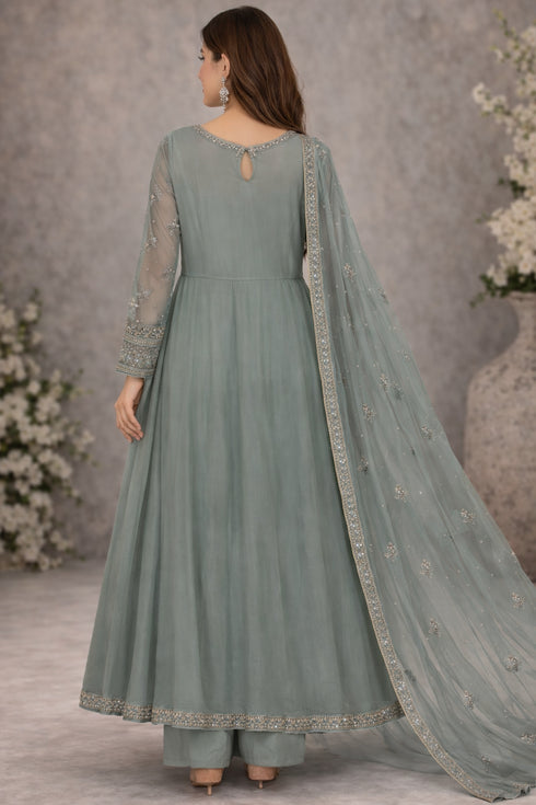 Baba Posh Embroidered Chiffon Maxi BP-07