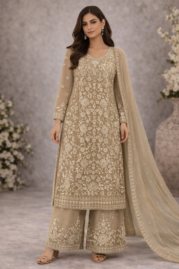 Baba Posh Embroidered Chiffon 3PC Suit BP-09