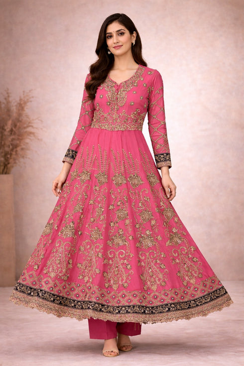 Baba Posh Embroidered Chiffon Maxi BP-06