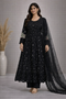 Baba Posh Embroidered Chiffon Maxi Suit with Sequins & Stone Work BP-19