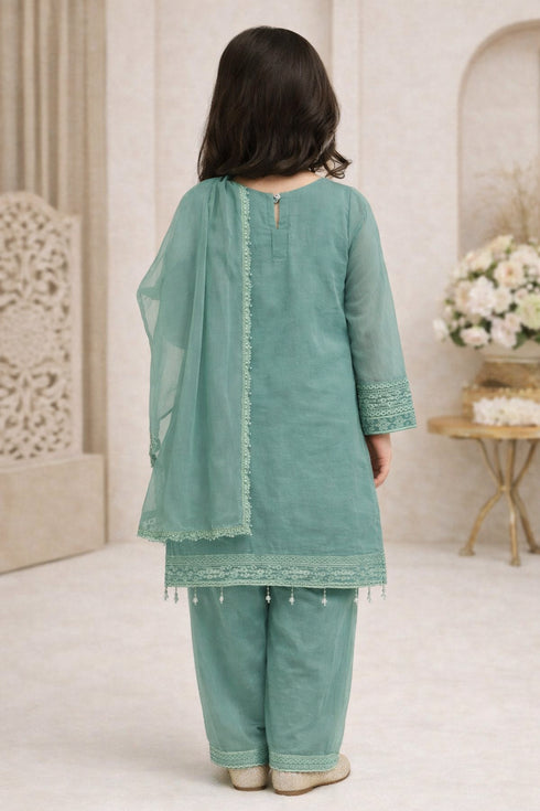 Baba Posh Girls Embroidered chiffon 3PC Suit BPG-08
