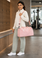 Pink GLGHMH Large Gym Bag with Shoe Compartment & Wet Pocket – Lightweight Sports Travel Holdall with 2 Shoe Bags