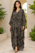Black Leapord Women’s Printed Cotton Kaftan Maxi Dress – Loose Beach and Swimwear Cover-Up