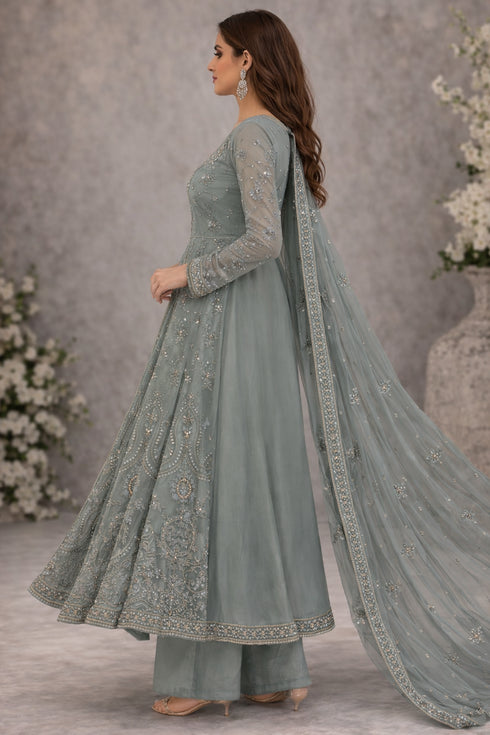 Baba Posh Embroidered Chiffon Maxi BP-07