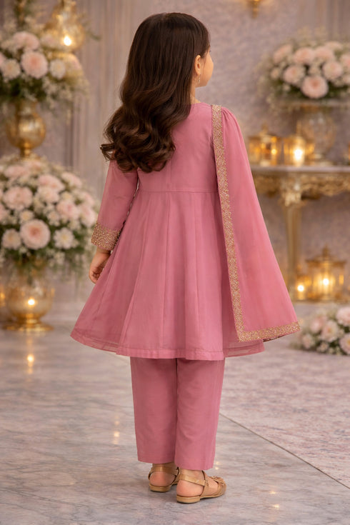 Baba Posh Girls Embroidered chiffon 3PC Suit BPG-05