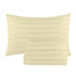 Pillow Cases Pack of 4 | Satin Striped | Brushed Microfibre | 50x75 cm