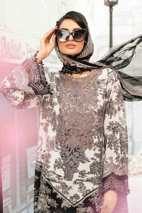 Maria B Printed Lawn Suit MPT-2608-B