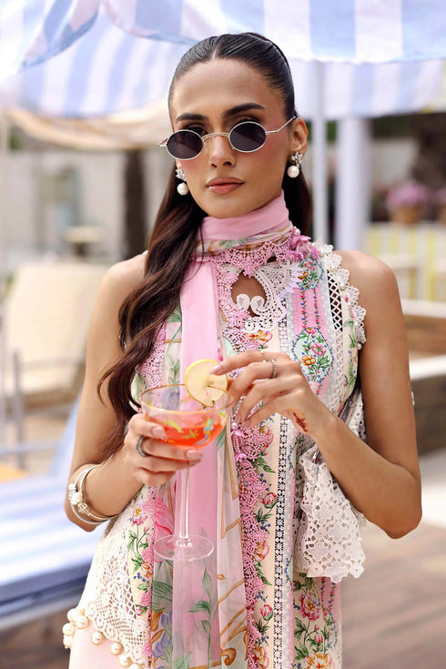 Maria B Embroidered 3PC Lawn Suit  MPT-3010-A