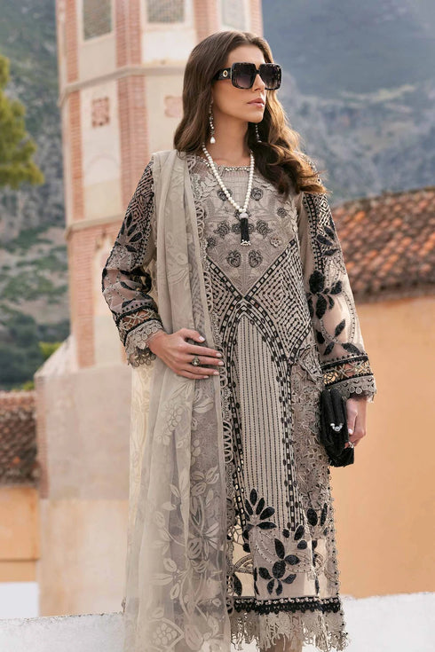 Maria B Embroidered Paper Cotton Suit D-2510-B