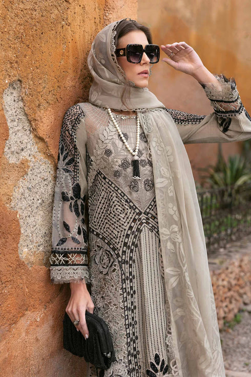 Maria B Embroidered Paper Cotton Suit D-2510-B