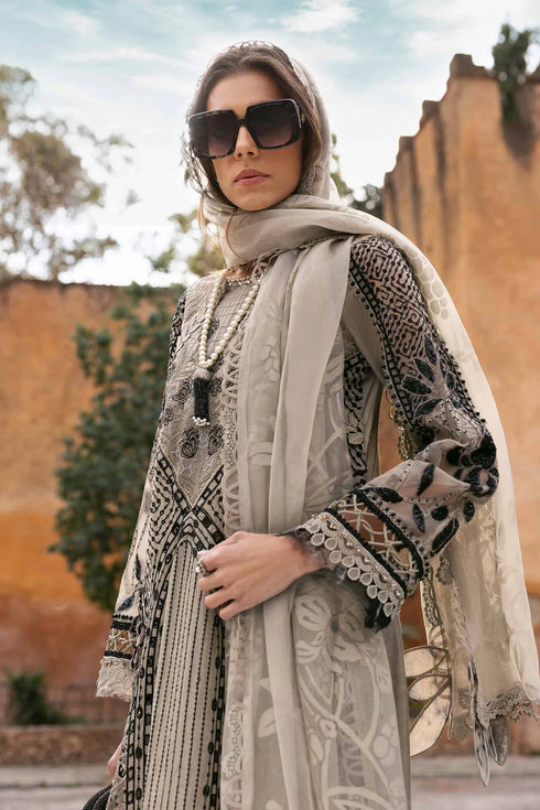 Maria B Embroidered Paper Cotton Suit D-2510-B