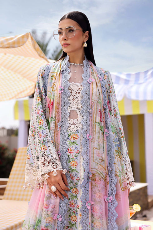 Maria B Embroidered 3PC Lawn Suit MPT-3010-B