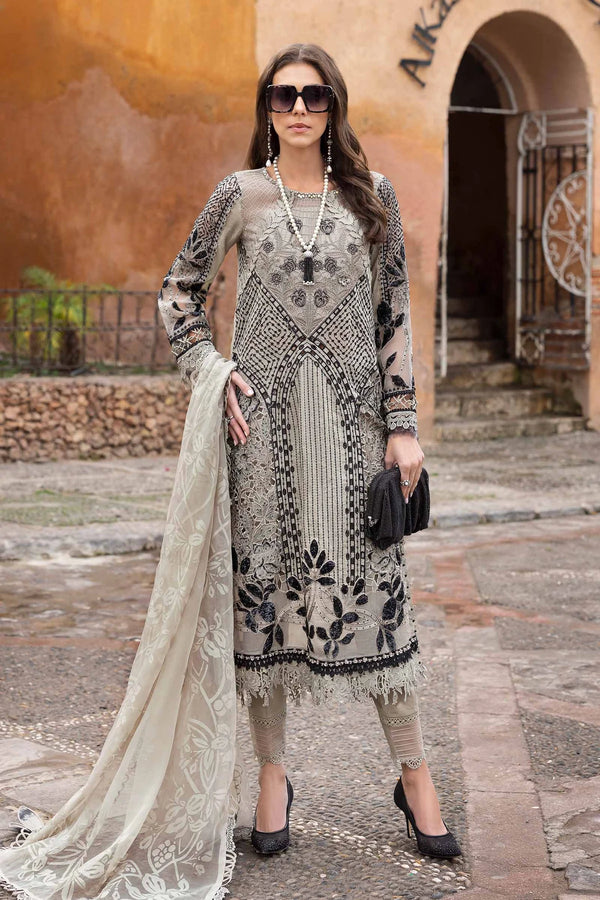 Maria B Embroidered Paper Cotton Suit D-2510-B