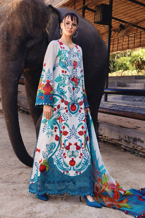 Maria B 3 Piece Embroidered Lawn Suit MPT-2912-A