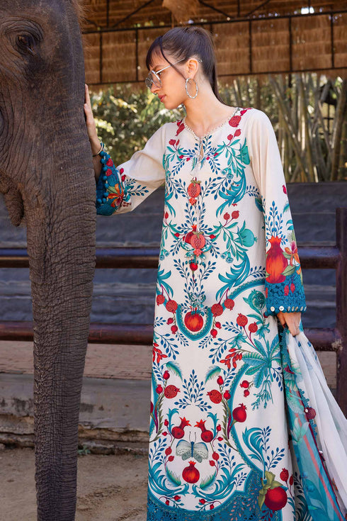 Maria B 3 Piece Embroidered Lawn Suit MPT-2912-A