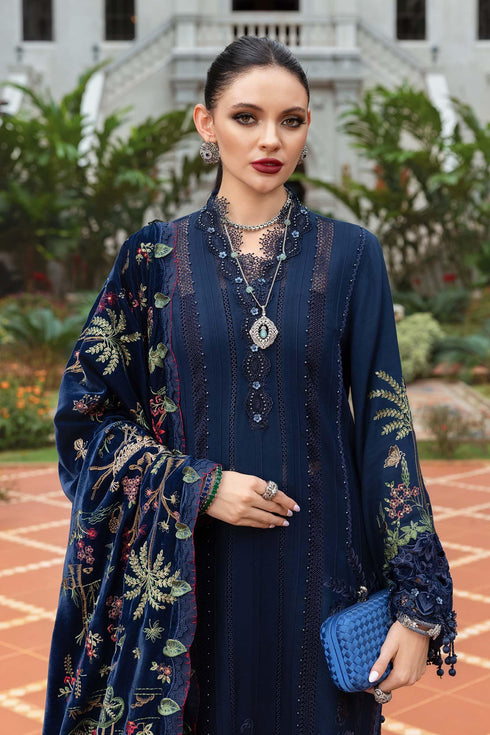 Maria B Embroidered Linen Suit WL-1312