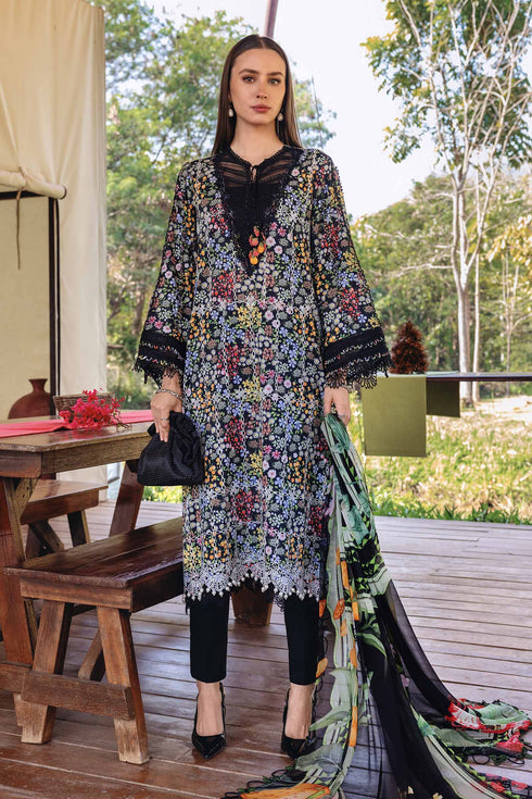 Maria B 3 Piece Embroidered Lawn Suit MPT-2914-B