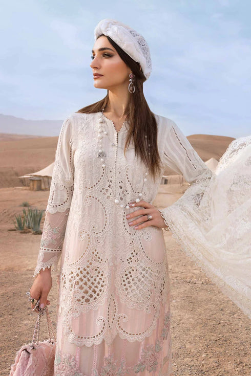 Maria B Embroidered Dobby Lawn Suit D-2515-A
