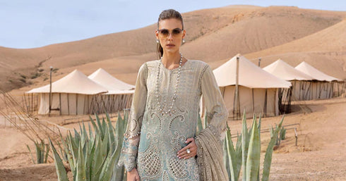 Maria B Embroidered Dobby Lawn Suit D-2515-B