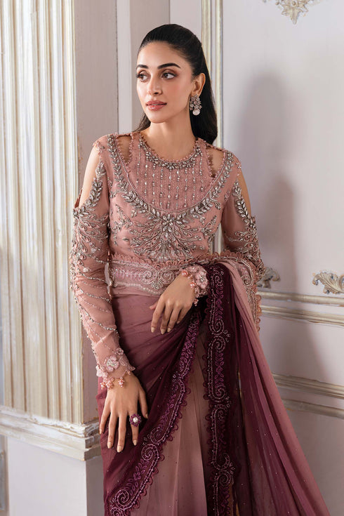 Maria B Embroidered Chiffon Suit BD-3001