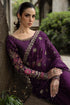 Maria B Embroidered Chiffon Saree WF-09-01-Purple