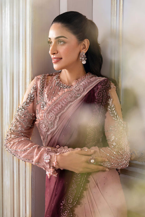 Maria B Embroidered Chiffon Suit BD-3001