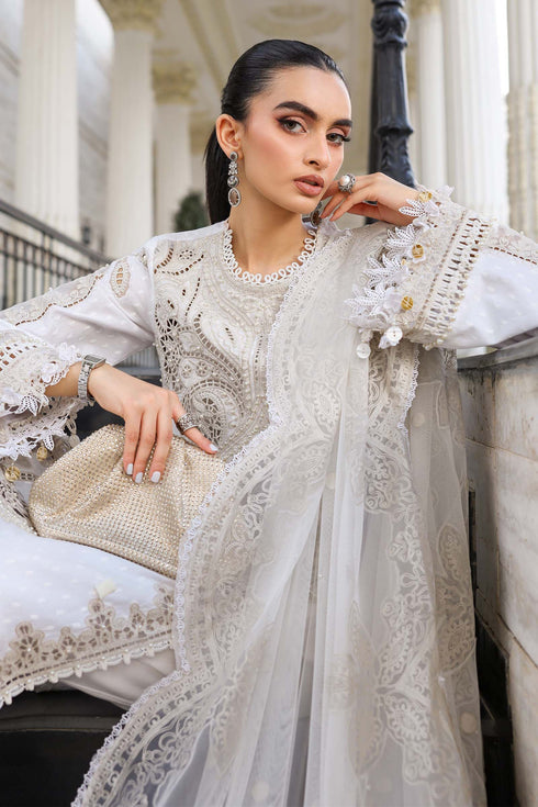 Maria B Embroidered Jacquard Lawn Suit EL-26-01