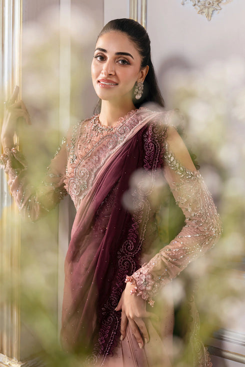 Maria B Embroidered Chiffon Suit BD-3001
