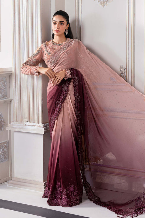 Maria B Embroidered Chiffon Suit BD-3001