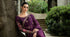 Maria B Embroidered Chiffon Saree WF-09-01-Purple