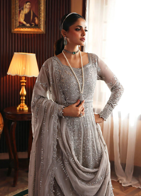 Gulaal Embroidered Sequined Chiffon Suit Sheyza