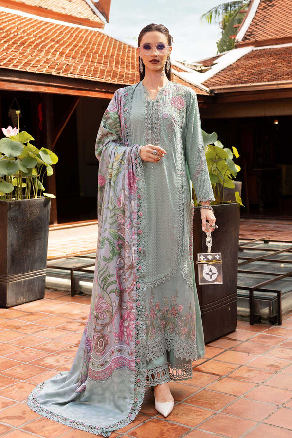 Maria B Embroidered Linen Suit MPT-2802-A