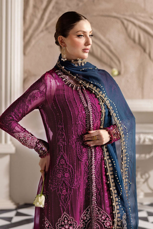 Maria B Luxyry Embroidered Chiffon Suit MPC-25-102