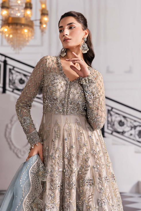 Maria B Embroidered Net Suit BD-3002